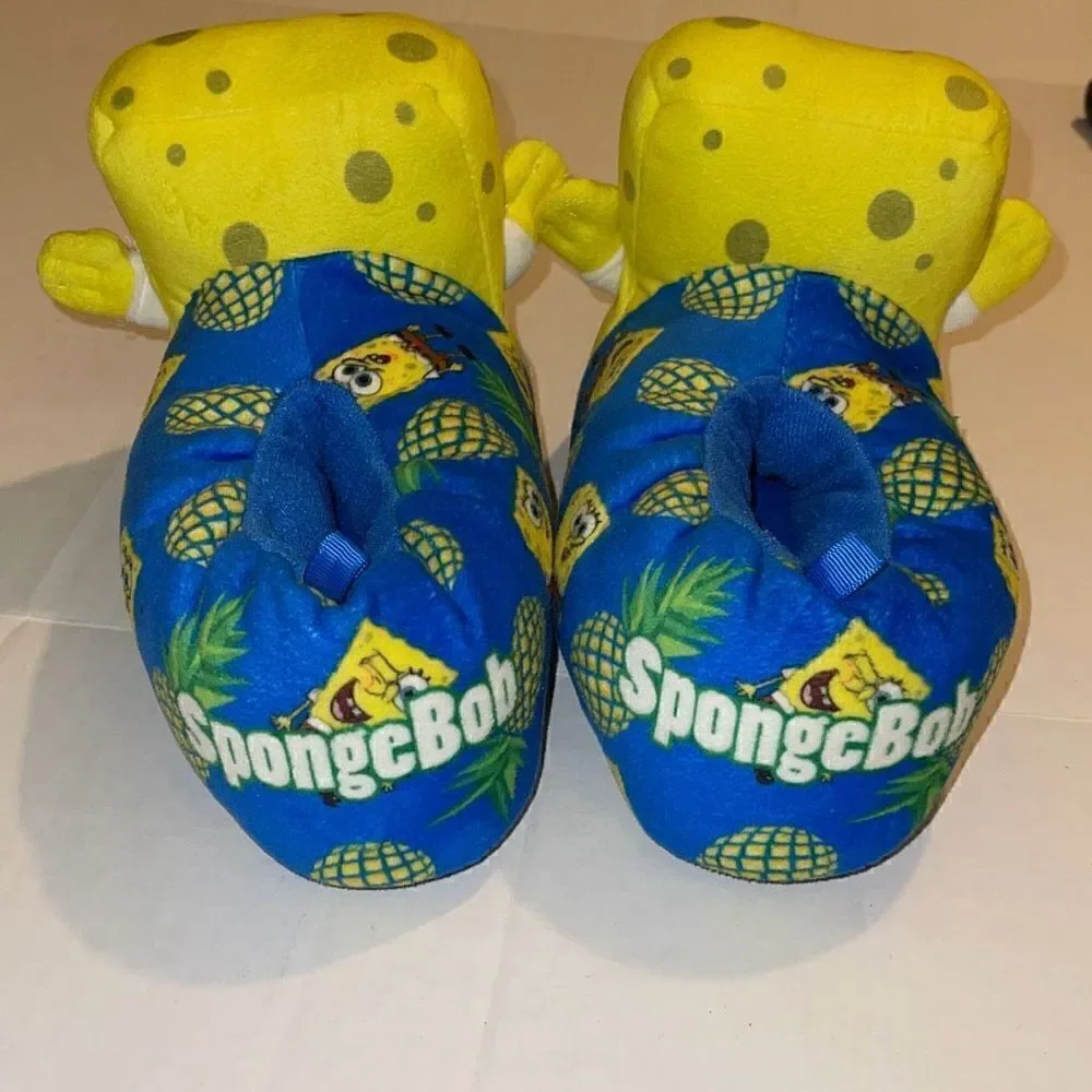 SpongeBob SquarePants kids slippers size 13 – 1 plush cozy cute pineapple, rubbe